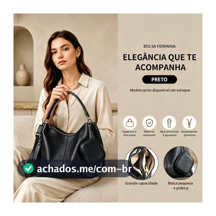 TOMI MITO Bolsa Mochila Grande De Ombro e Transversal Feminina De Couro PU B303