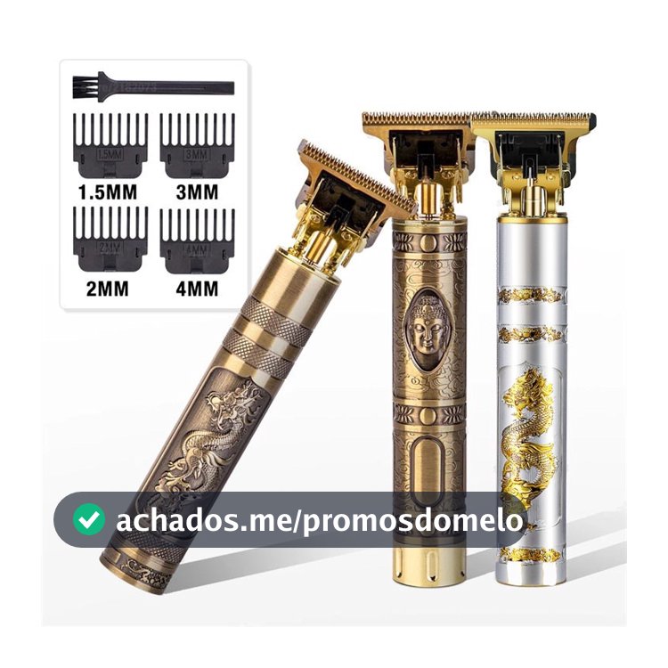 Maquina de Barbear cortar cabelo Aparador Profissional barbeador acabamento Sem Fio Portátil
