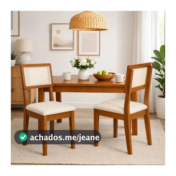 Kit 4 Cadeiras De Jantar Aris Moderna Com Assento Estofado Areia E Estrutura Em Mdf Cinamomo Marrom Bege
