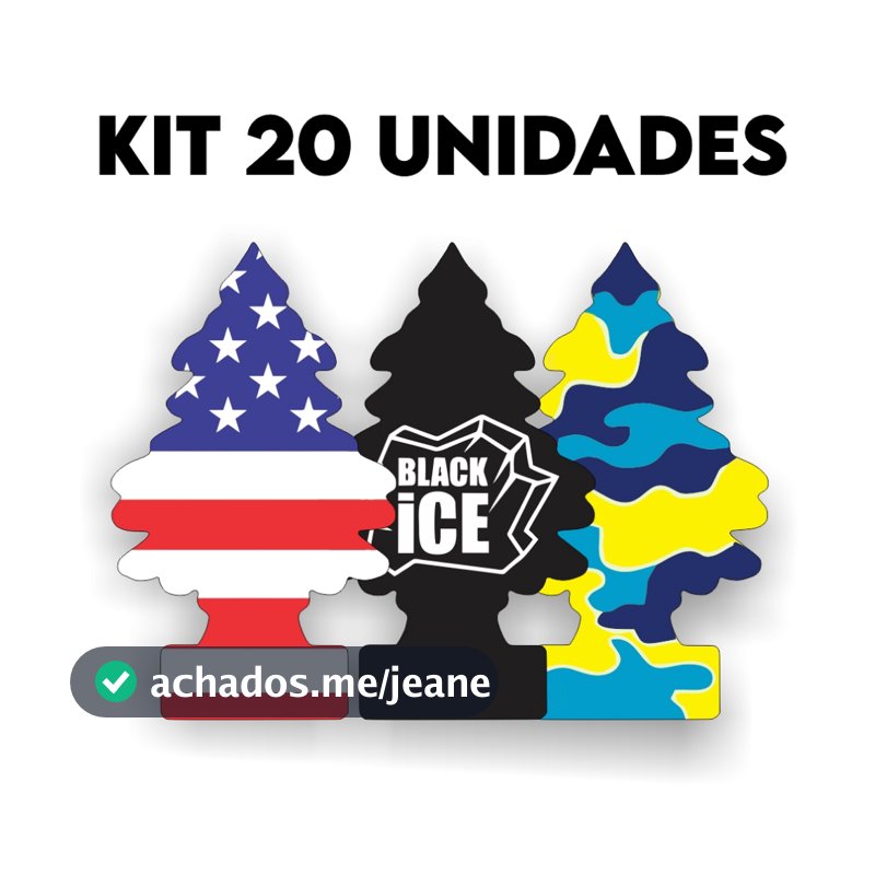 Kit 20 Cheirinho de carro Aromatizador Cheirinho Para Carro Pinheiro Sortidos