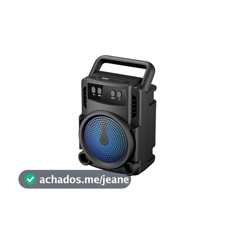 Caixa De Som RGB Gts-1360 Usb Cartão SD Rádio FM