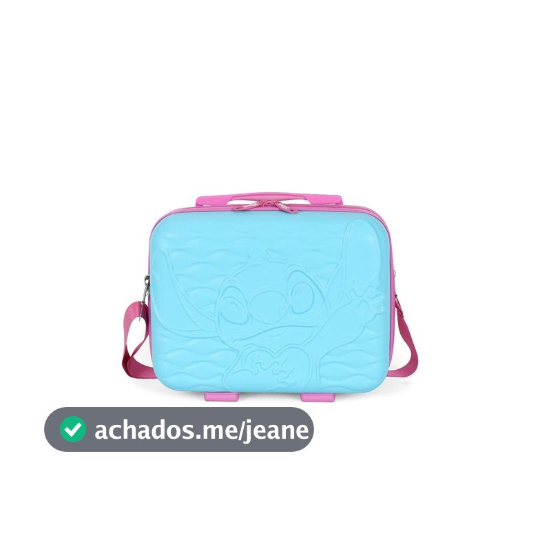 Frasqueira de Viagem Grande Infantil ABS Stitch Disney