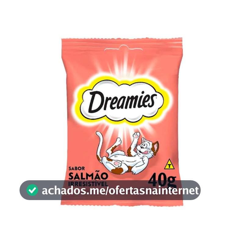 Petisco Salmão Irresistível Gatos Adultos 40g Dreamies