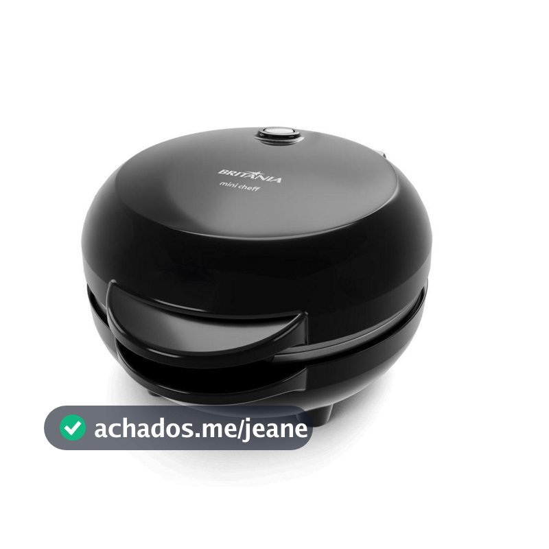 Mini Grill E Sanduicheira Britânia 550W Chapas Lisas BGRE03A 110V
