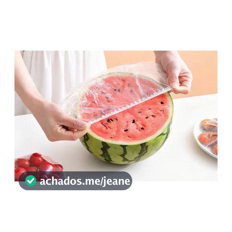 Kit Com 100 até 300 Tampas De Plástico descartável para alimentos
