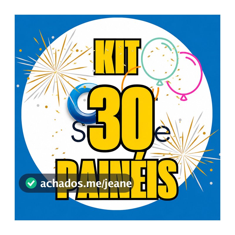 Kit 30 Painéis Redondos 50x50 cm Tecido Sublimado - Escolha Seu Tema