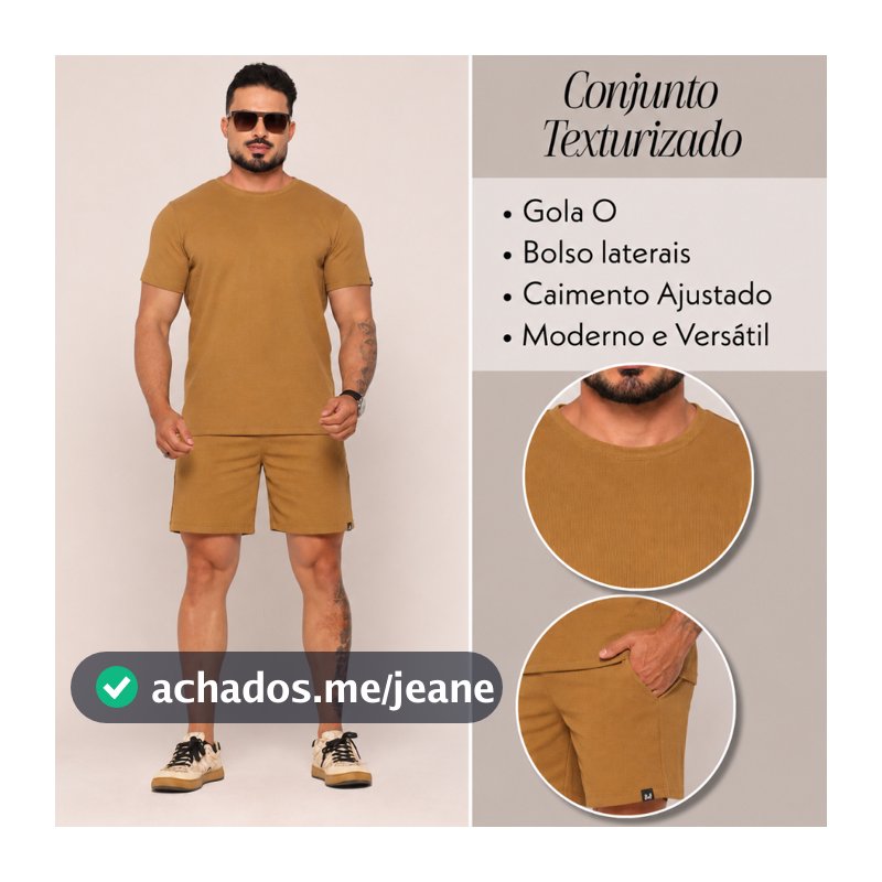 Conjunto Masculino Texturizado Premium