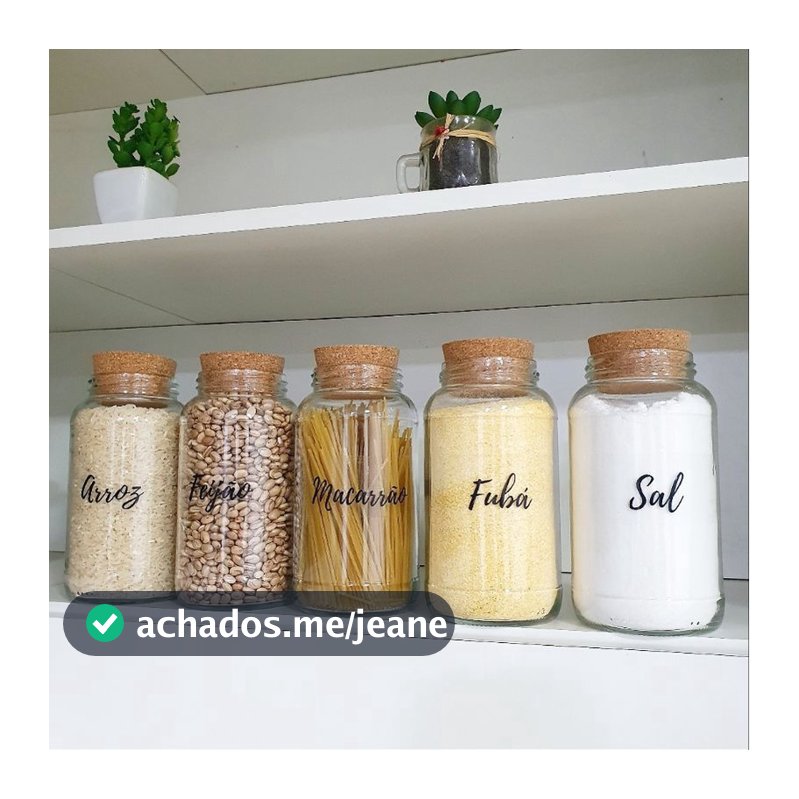 Potes para mantimentos 810 ml - potes herméticos - porta mantimentos - cozinha
