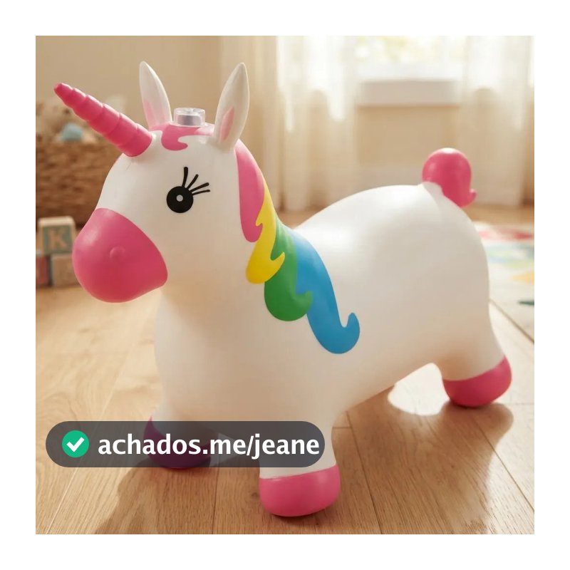Cavalinho Upa Upa Unicórnio Musical Brinquedo Pula Pula