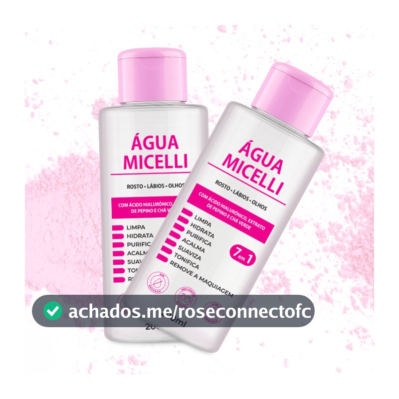 kit 2x Água micelar com ácido hialurônico 200ml