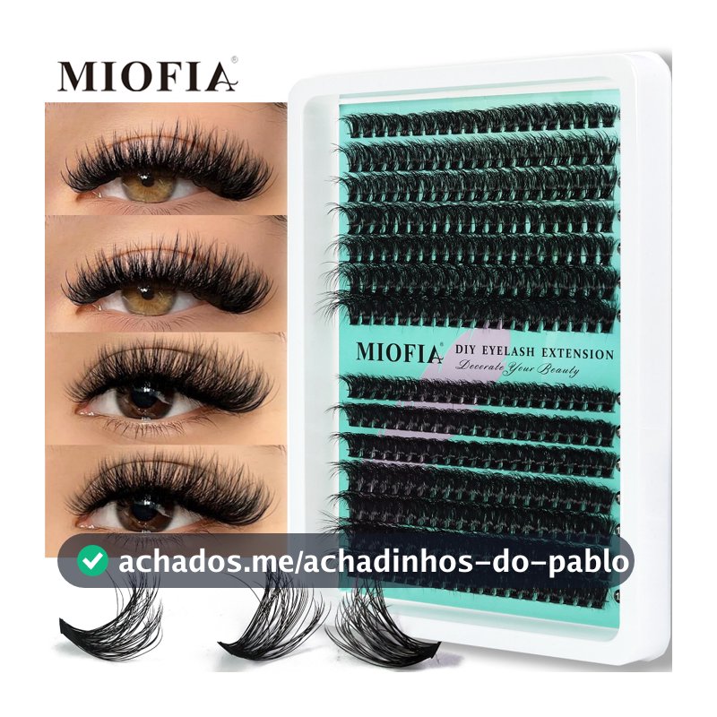 Conjunto de cílios 3D MIOFIA 10-18mm, estilo misto, indicado para iniciantes.