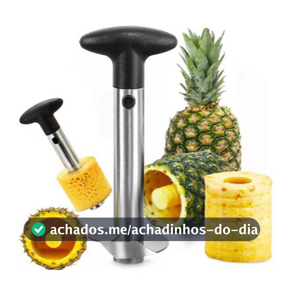 Fatiador De Abacaxi Descascador cortador Em Aço Inox Espiral Cozinha tira casca pratico