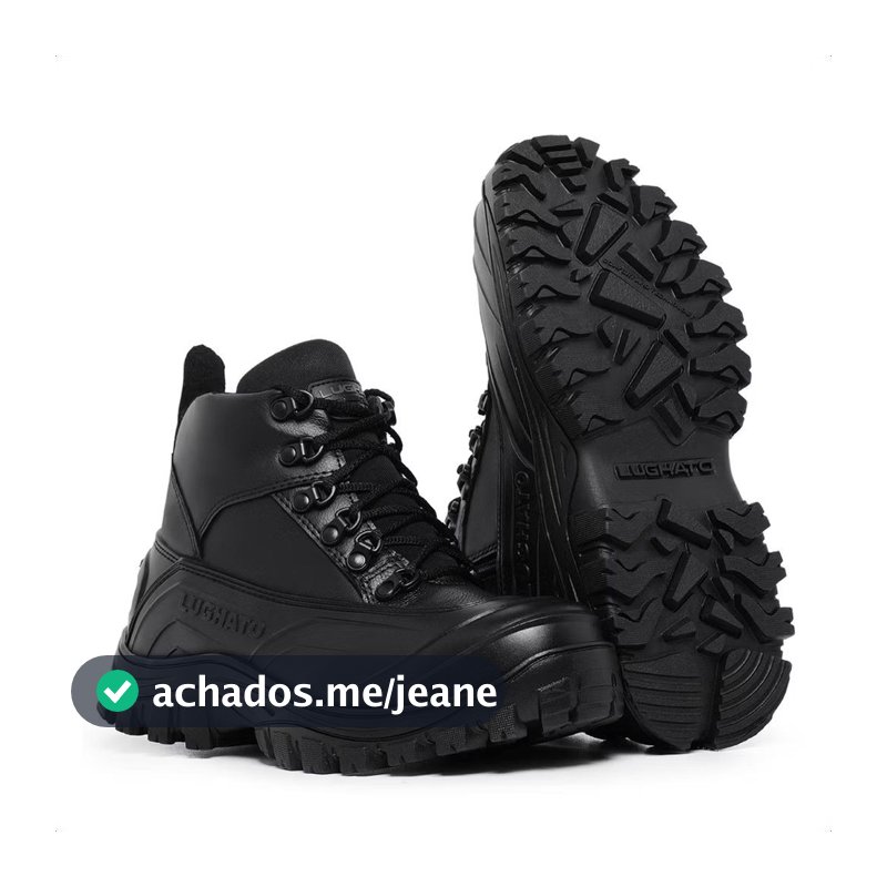 BOTA MILITAR CANO BAIXO  LUGHATO SEMI IMPERMEÁVEL