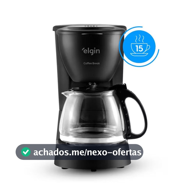 Cafeteira Elétrica 650W Filtro Permanente 15 Xicaras Elgin