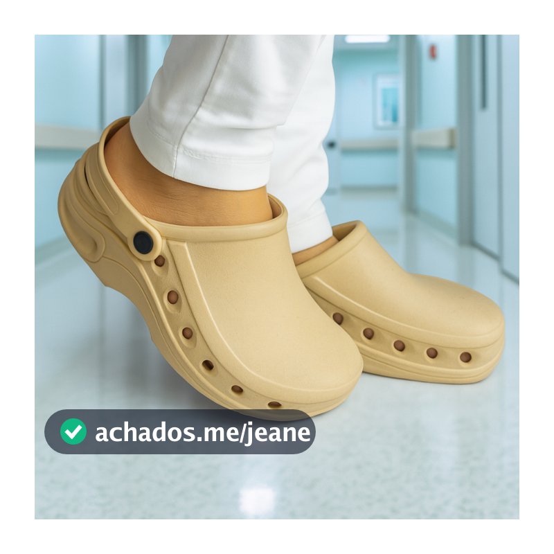 Babuche Hospitalar Fechado Profissional Uniforme EPI Sapato Confortável