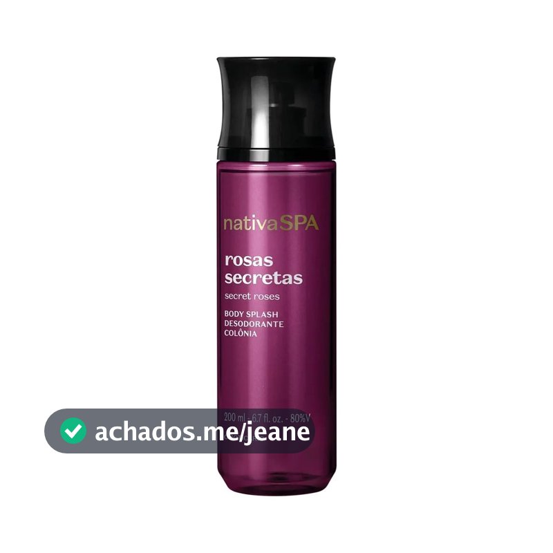 Body Splash Nativa Spa Rosas Secretas 200ml