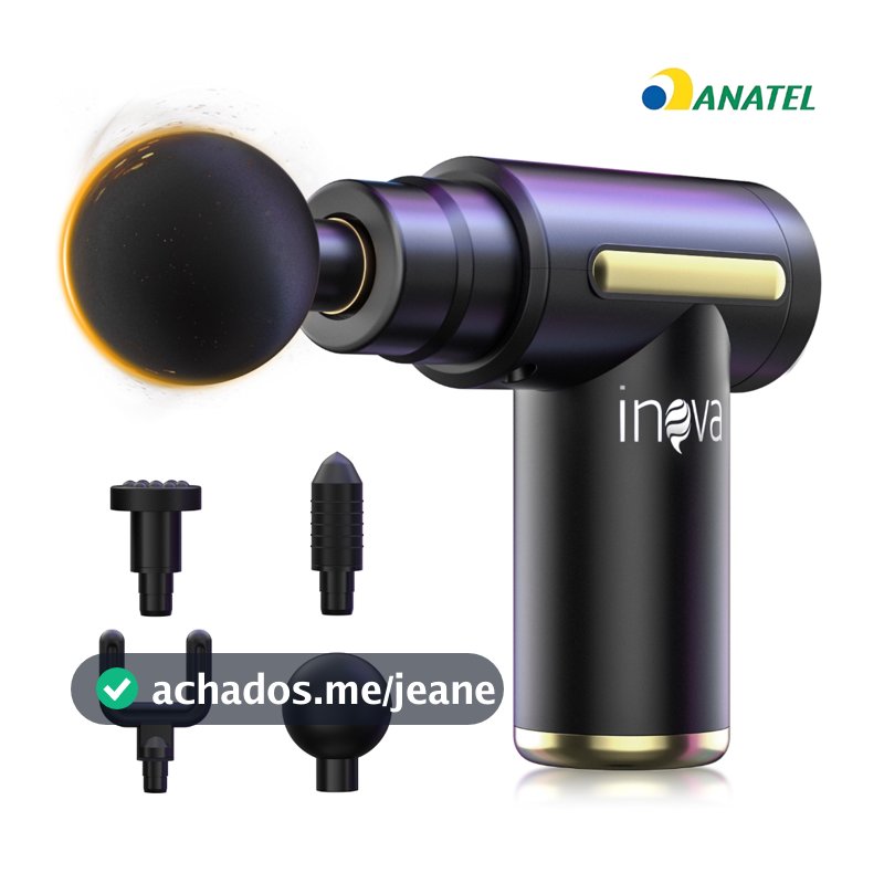 INOVA Pistola de massagem elétrica, massageador de tecidos profundos