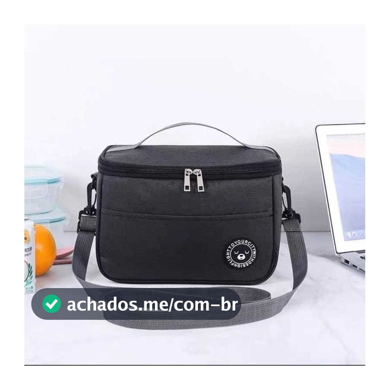 Bolsa isolada para lancheira média de fitness com alça de mão
