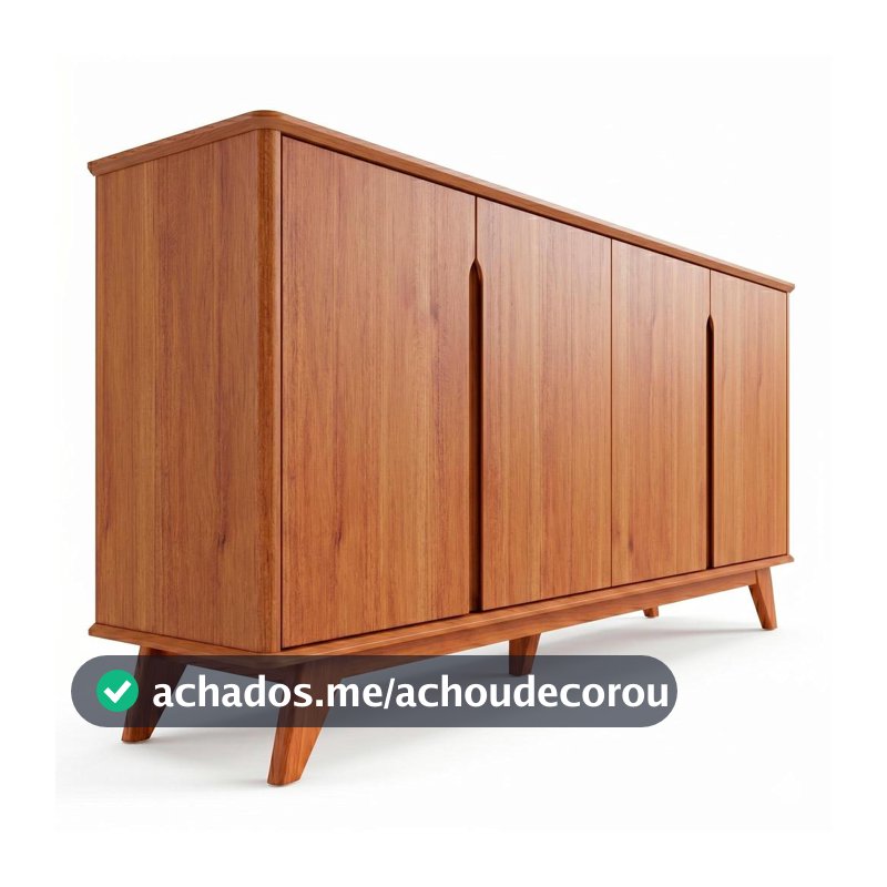 Buffet Aparador 4 Portas em MDF Cimol Serena Cinamomo