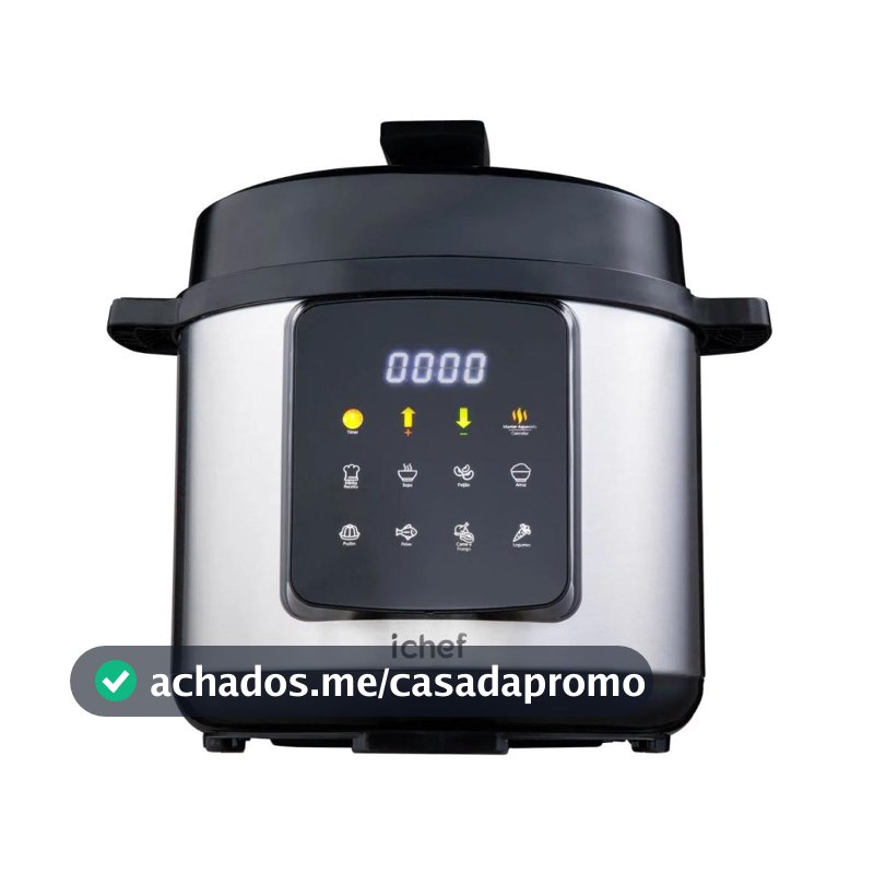 Panela de Pressão Elétrica ichef Master Cooker Polishop 6 Litros