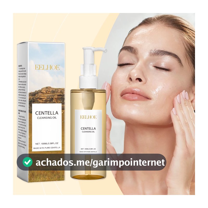 Óleo De Limpeza Duplo Centella – 100ml , Toalhetes Removedores De Maquiagem , Limpador Coreano Suave , Acalma A Escolha