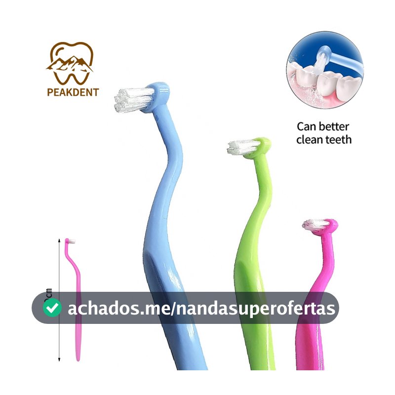 Cotovelo Único Pacote Cabeça Escova De Dentes Correção Cintas Pequeno Apontado Cerdas Macias Adulto Crianças Higiene ora