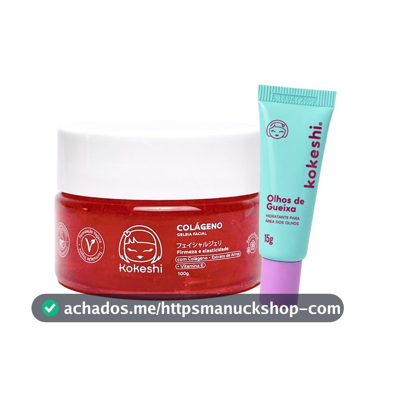 Kit Skin Care Geleia de colágeno e olhos de gueixa kokeshi