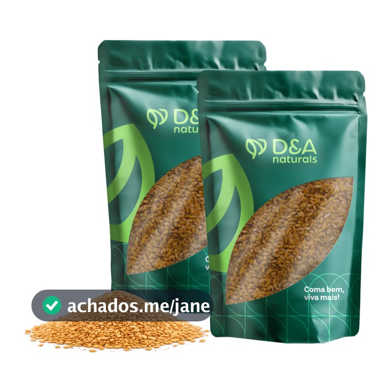 Semente de Linhaça Dourada 2kg - D&A Naturals