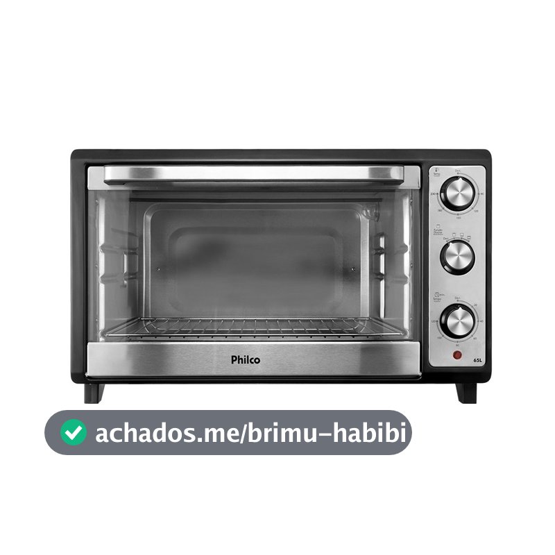 Forno Elétrico Philco PFE65 - 65 Litros, 1800W, Preto