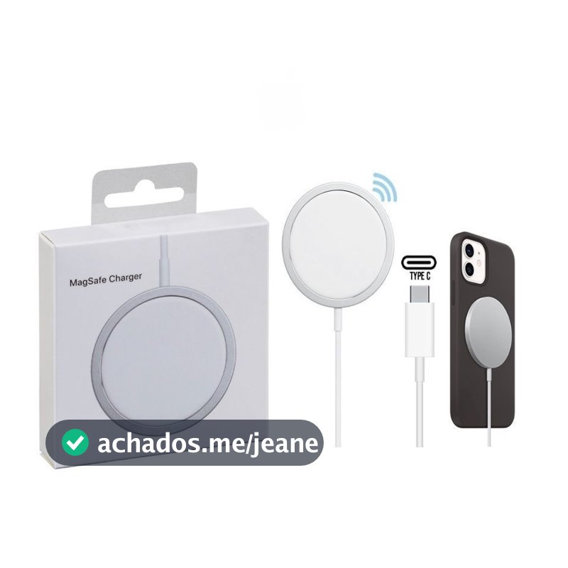 [ORIGINAL] Carregador Magnético Sem Fio iPhone MagSafe 20W TURBO Carregamento Rápido Fast Charge