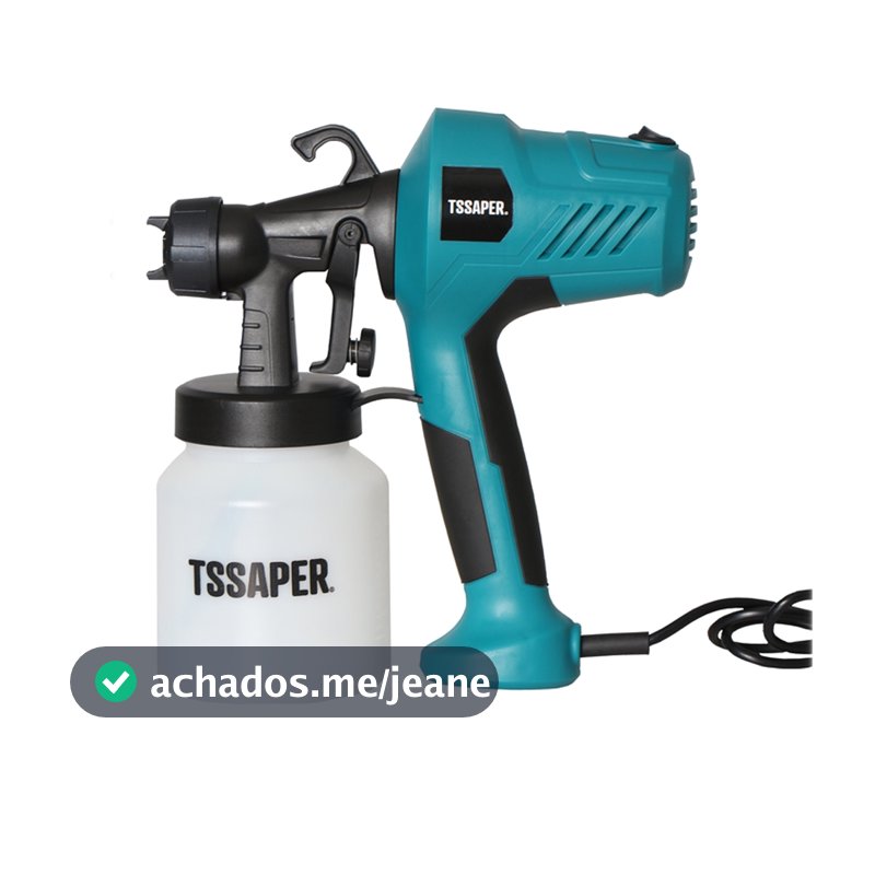 Pistola Elétrica Para Pintura Pulverizador de Tinta com Bico de Metal e Compressor 450w - TSSAPER
