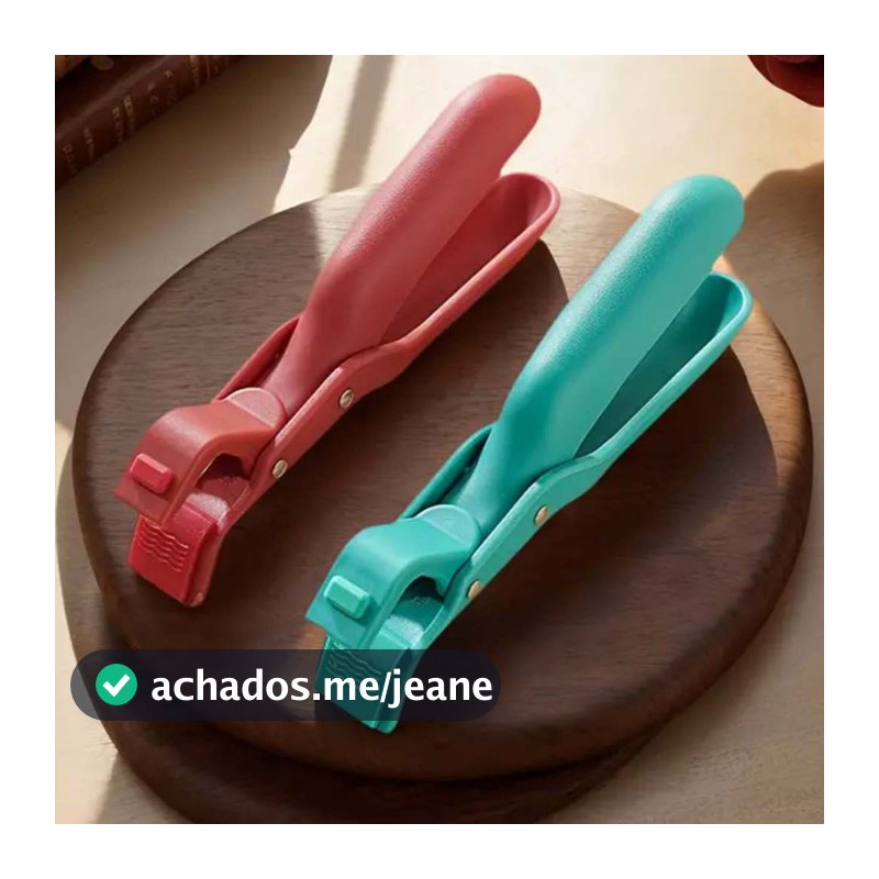 Kit Pegador Panela Travessa Pinça Silicone Multiuso Cozinha Segura Anti Queimadura Quente