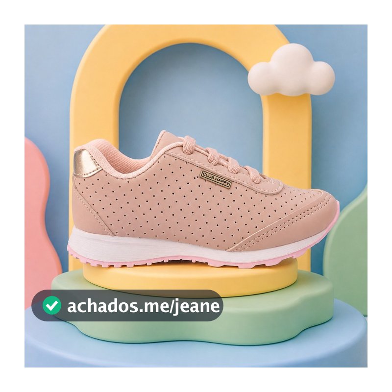Tenis Infantil Menina Feminino Club Happy Várias Cores