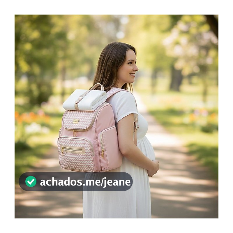 Bolsa Mochila Maternidade Ilusão Impermeável Multifuncional