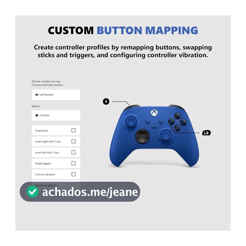 Controle para Xbox Sem Fio Shock Blue