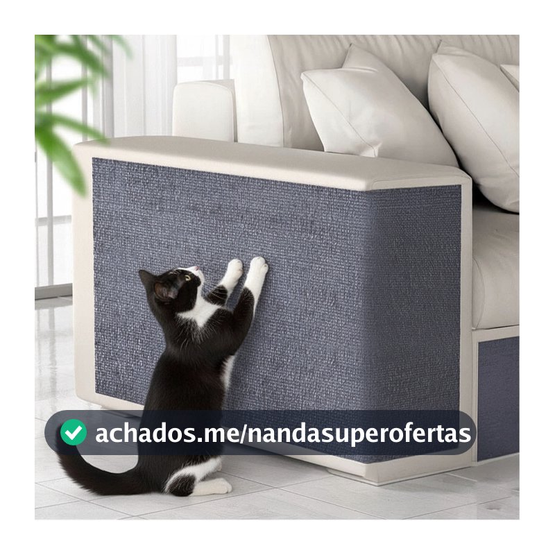 Carpete Adesivado Arranhador Premium para Gatos Protetor de Sofá e Cama Box - Alta Qualidade
