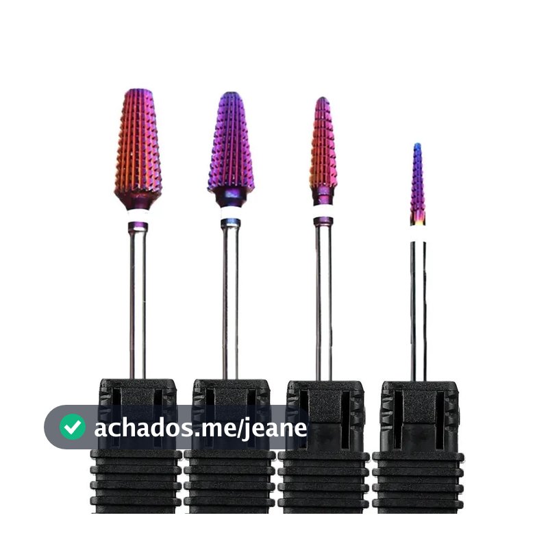 Broca Super Tungstênio kit 4 unidades 4x1 remocao acabamento curvatura limpeza