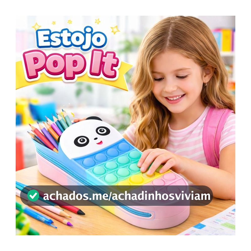 Estojo, Estojo Animais, Estojo Pop It, Estojo Infantil, Estojo para Escola, Estojo Escolar