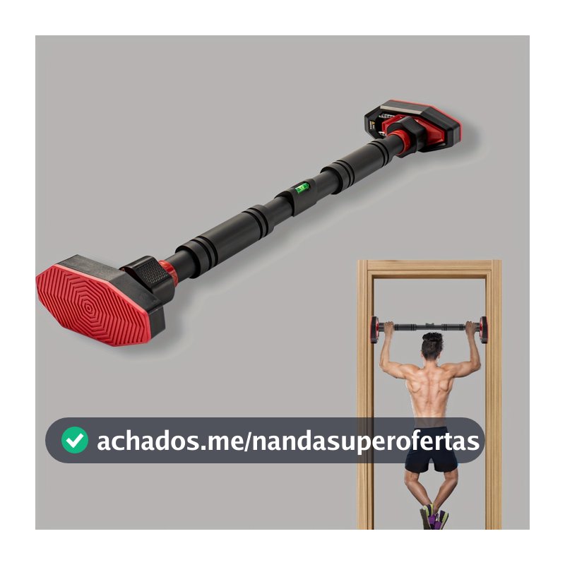 Barra Fixa Porta Exercício Calistenia Treino Musculação Crossfit Profissional Com Nível Ajustável