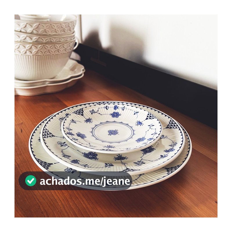 Exportação único Retro azul branco placa JBS conjunto de cerâmica coreano ins influenciador placa café da manhã xícara c
