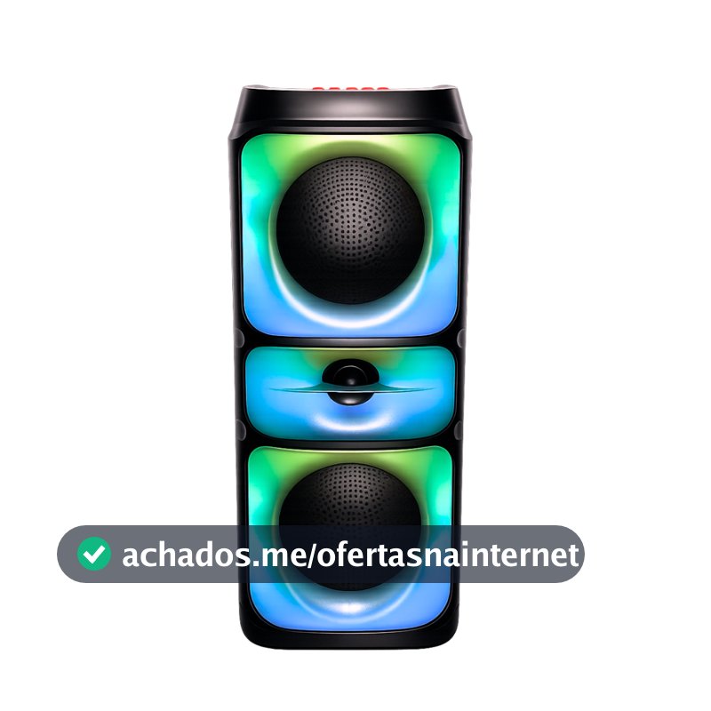 Caixa de Som Bluetooth Portátil TWS Graves Potentes para Festa Praia e Viagem