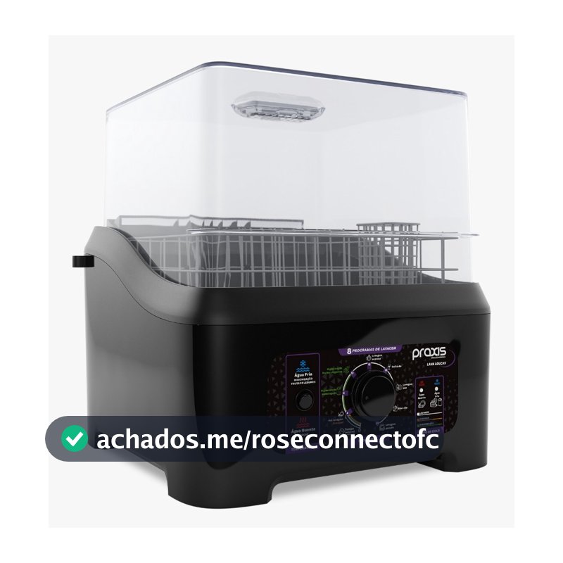 Lava-Louças Portátil Semiautomática Praxis – Preta