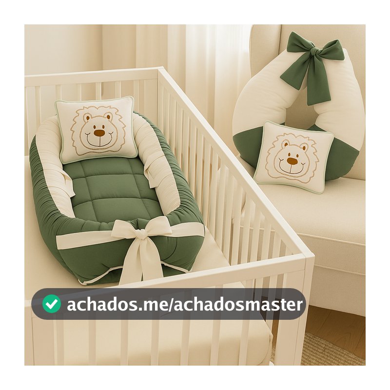 Kit 4 Peças Ninho Redutor e Travesseiro + Almofada de Amamentação Multifuncional