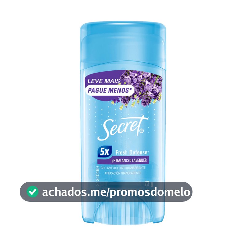 DESODORANTE EM GEL SECRET LAVENDER PH BALANCED 73G