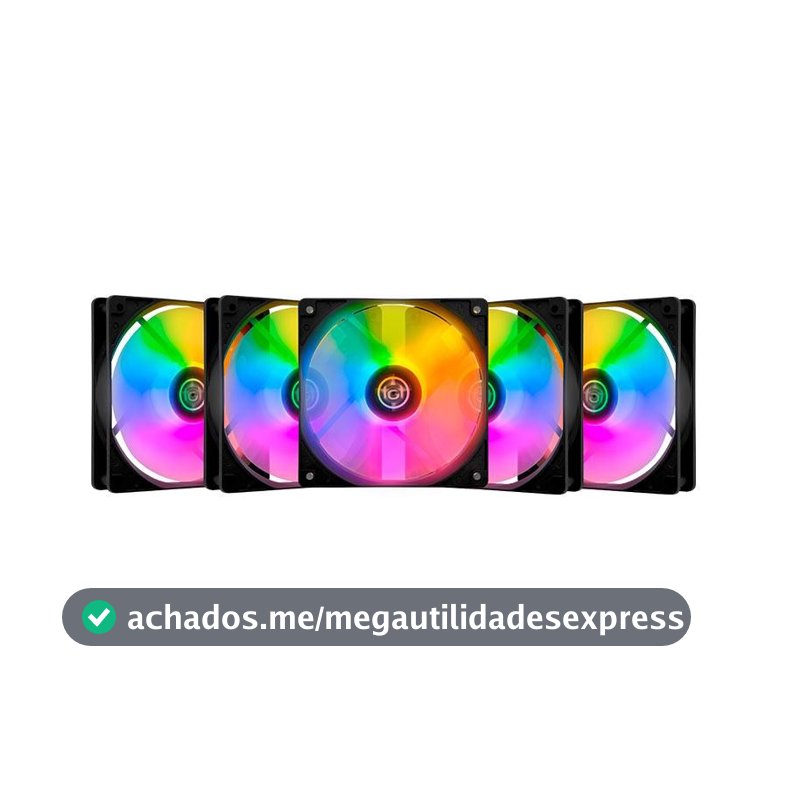 Kit Ventoinhas TGT Striker, Rainbow, 5x120mm, TGT-STK5-BLRBW