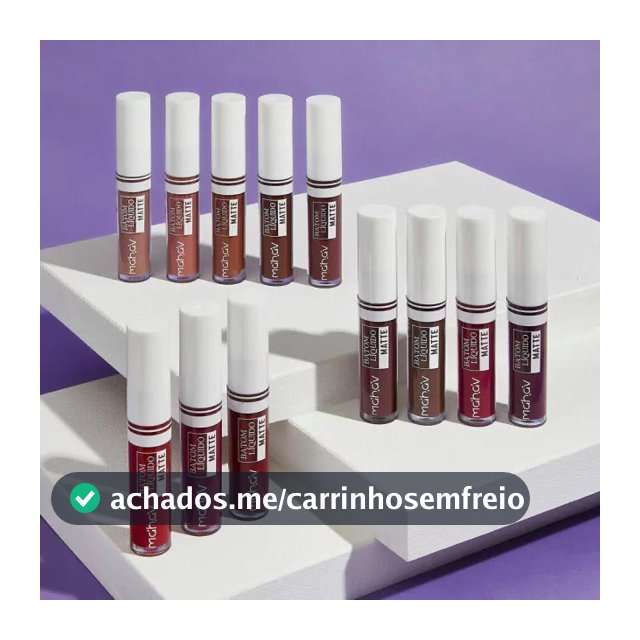 BATOM LÍQUIDO MATTE MAHAV ALTA PIGMENTAÇÃO