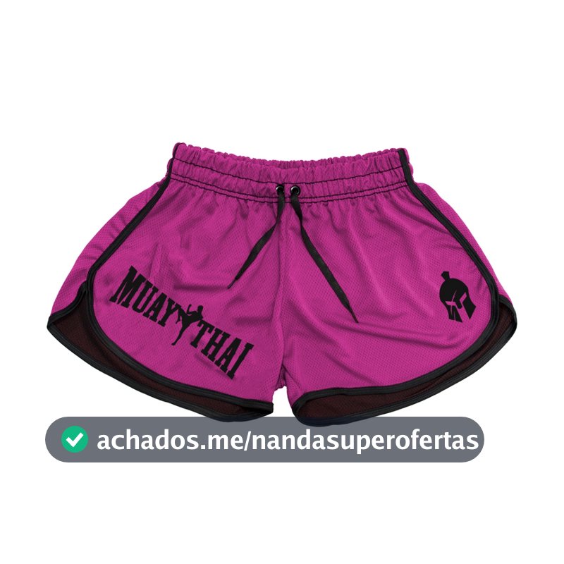 Short Muay Thai Dry Fit Feminino Treinos Academia