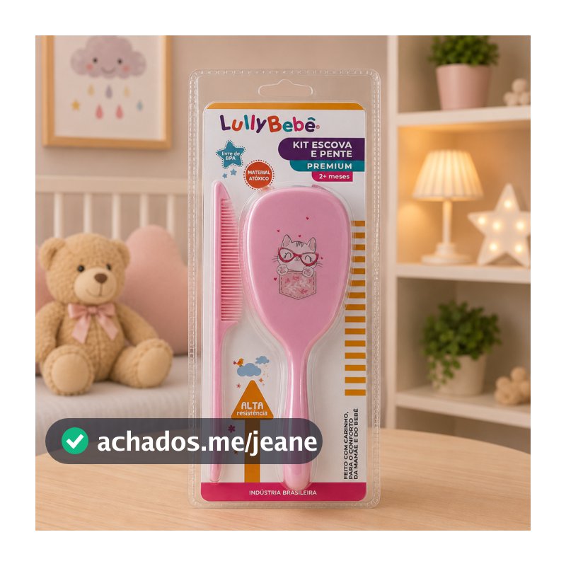KIT ESCOVA E PENTE PREMIUM PARA BEBÊS