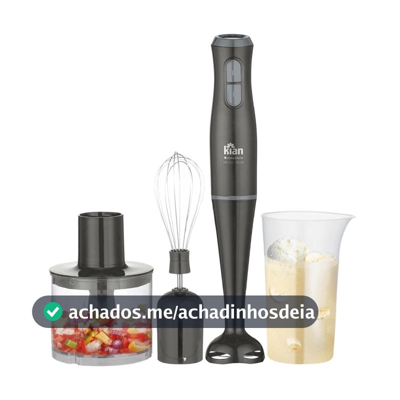 Mixer 3 em 1 Multifunções 2 Velocidades 350W - Kian