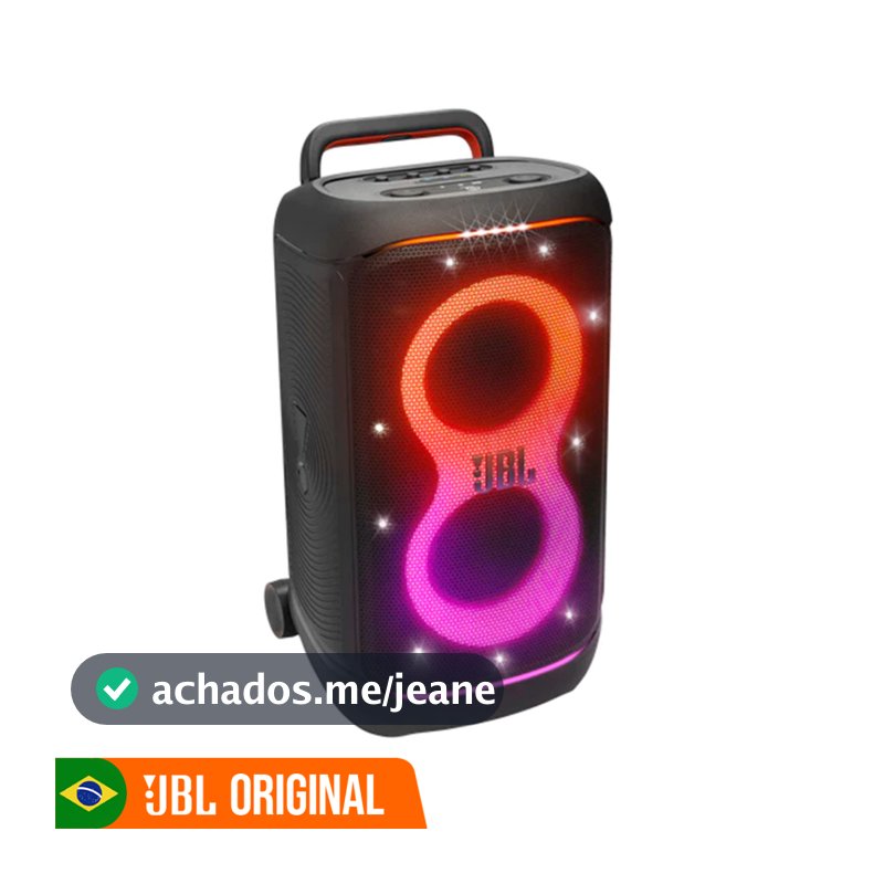 Caixa de Som JBL PartyBox 520 400W RMS, Preto Original - Lançamento